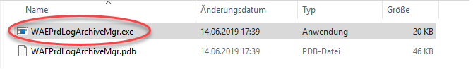 Archivierungsmanager ausführen