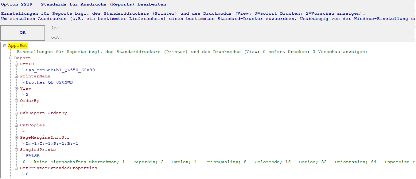 Beispiel XML-Eintrag
